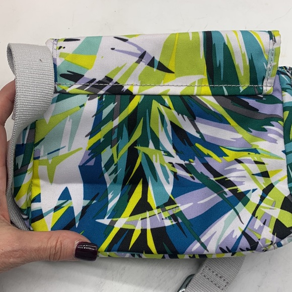 Kipling Yellow Blue Nylon Small Crossbody with gorilla MCB4900 - Picture 9 of 14